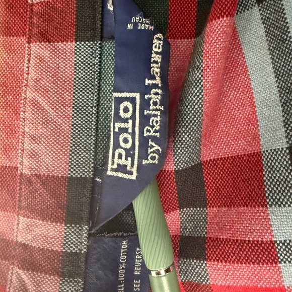 Ralph Lauren Red and Green Lightweight Plaid Jacket - Picture 2 of 13